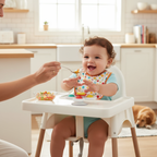 Baby with suction cup toy - realistic