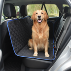 Dog on waterproof car pad