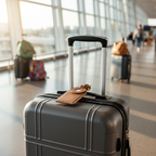 Luggage tag at airport