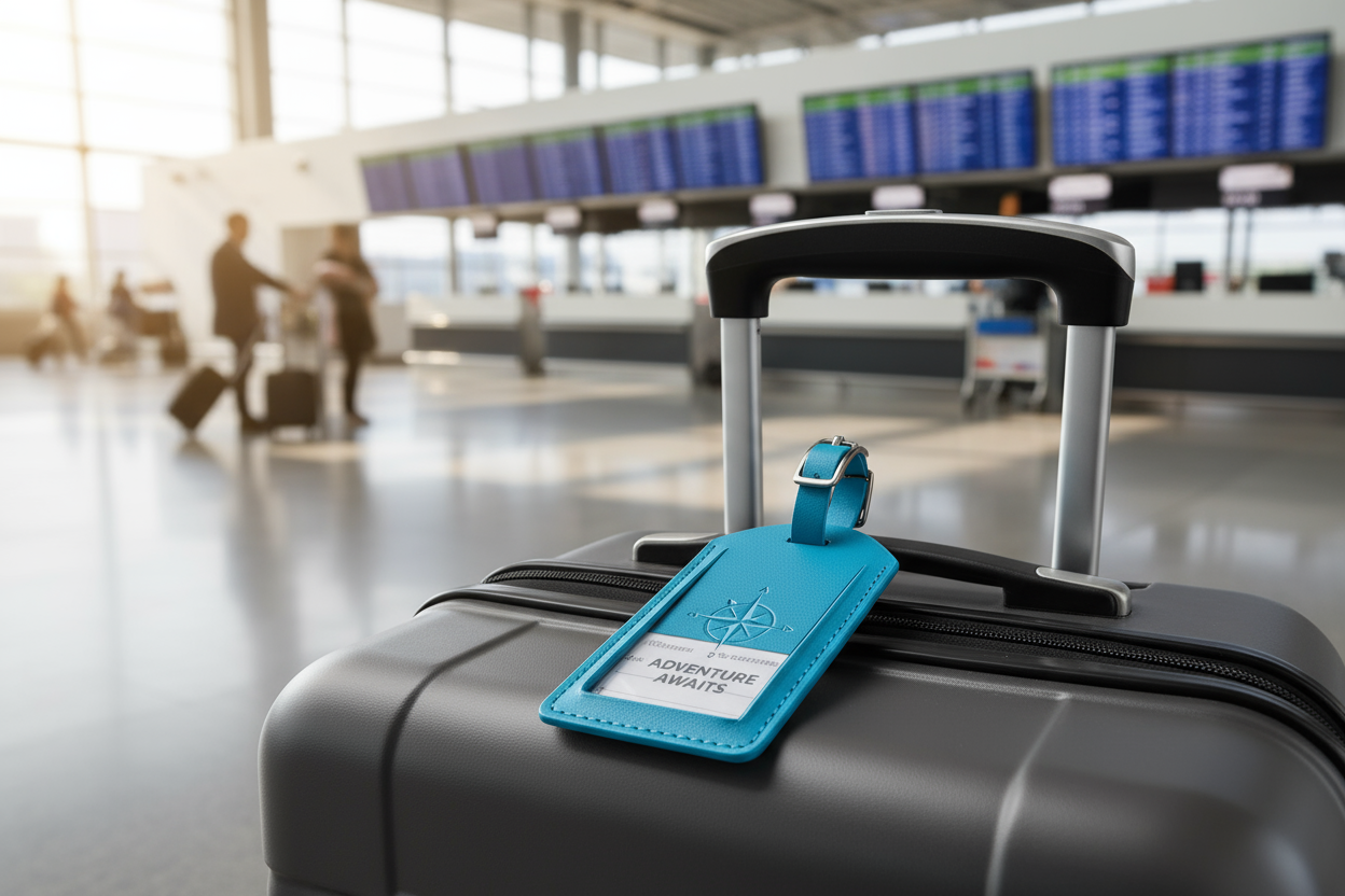 Luggage Tag on Travel Bag